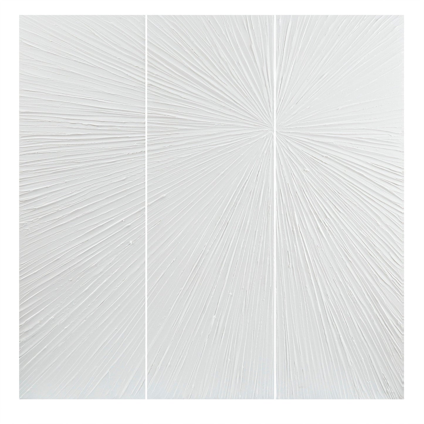 Ensemble de 3 triptyques peints à la main Madison Park Signature Sunburst en résine 3D