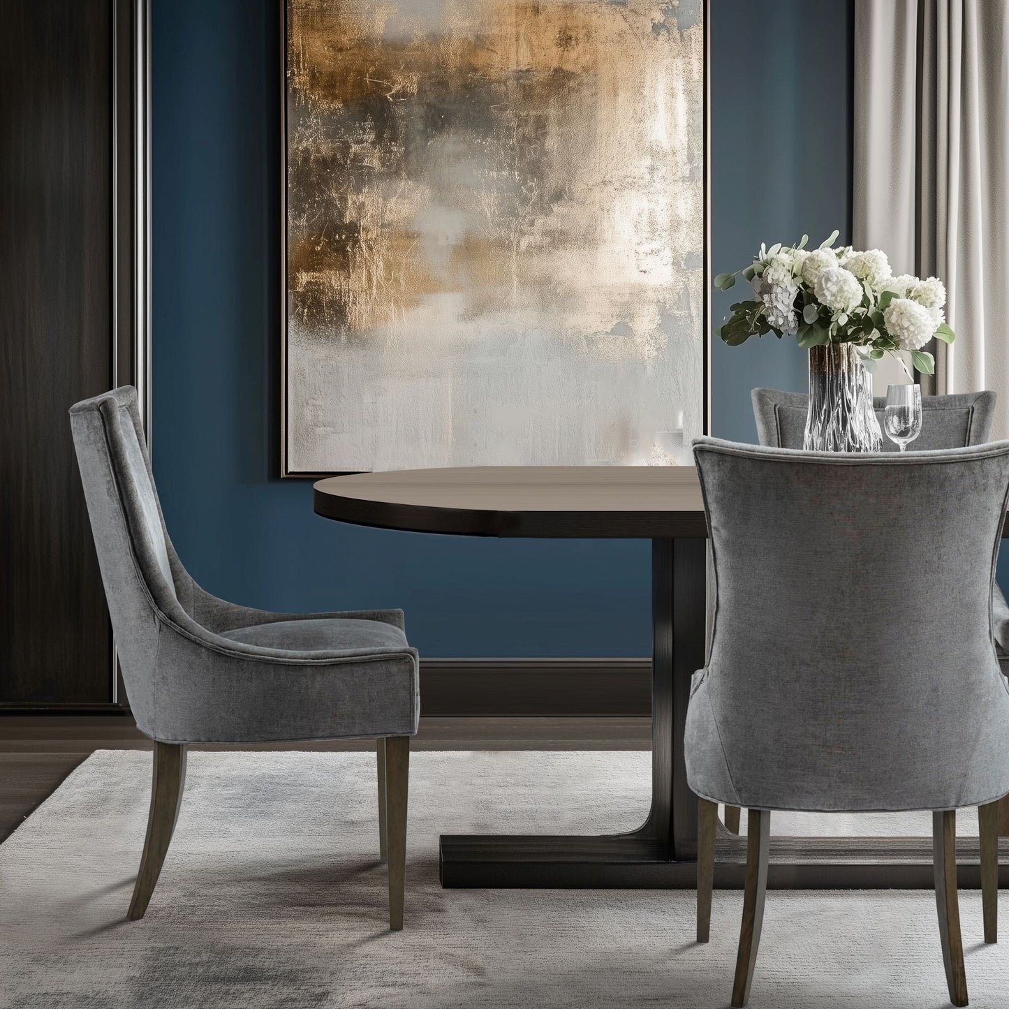 Chaises de salle à manger rembourrées Madison Park Signature Ultra avec pieds en bois (lot de 2) - Non disponible