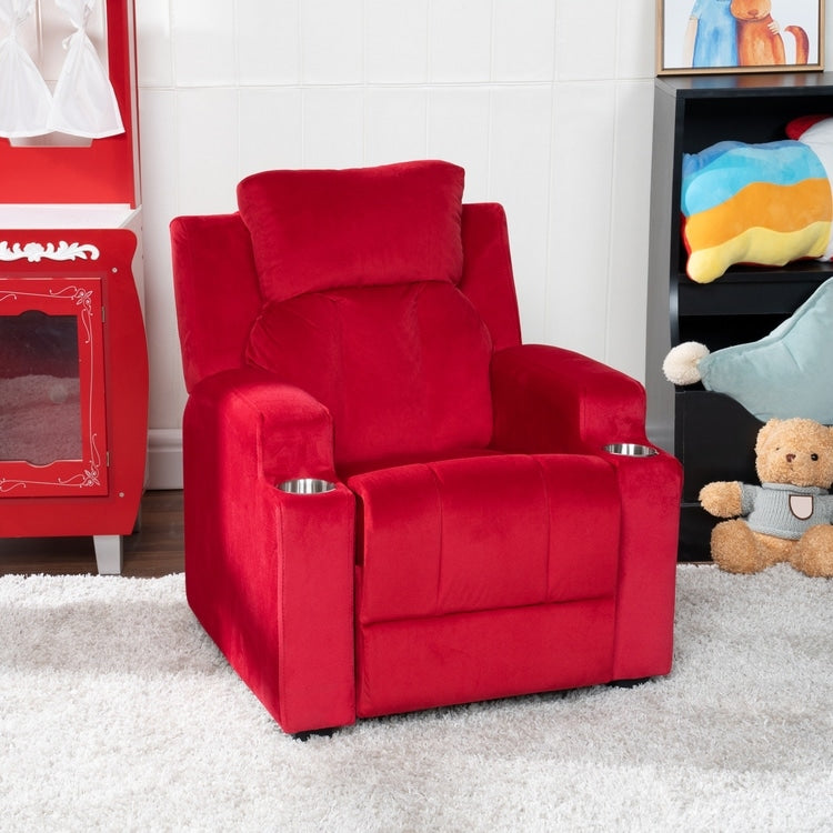 Fauteuil magique pour super-héros et princesses, fauteuil inclinable super deluxe pour enfants avec repose-pieds, appui-tête et 2 porte-gobelets