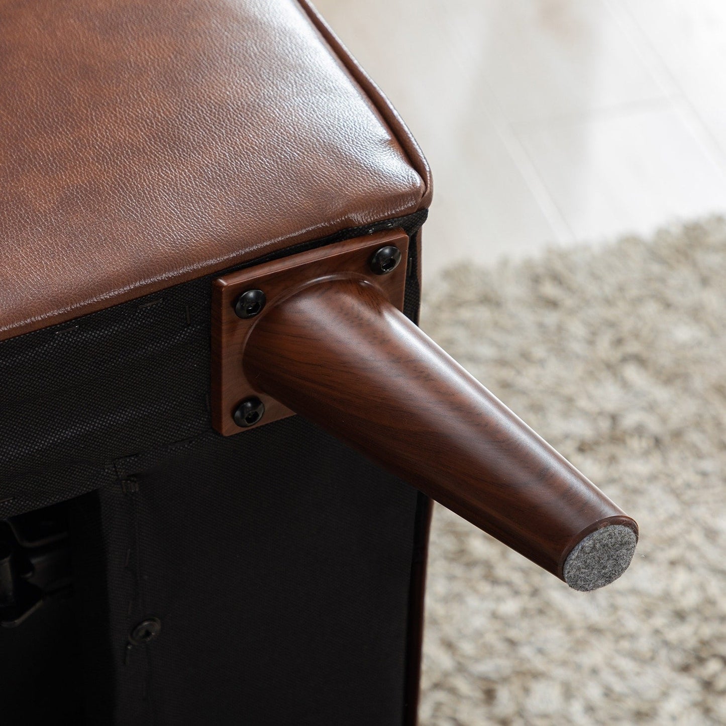 Fauteuil inclinable à dossier inclinable, fauteuil en tissu avec accoudoirs et rivets décoratifs, fauteuil d'appoint pour canapé une place