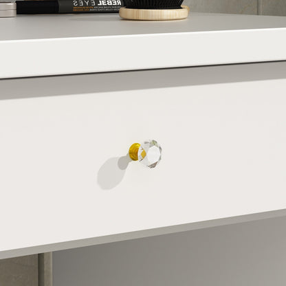 Ensemble coiffeuse avec lumière LED, miroir et tabouret