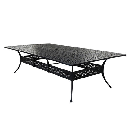 Ensemble de salle à manger 13 pièces Manasquan en aluminium couleur canon de fusil par Havenside Home