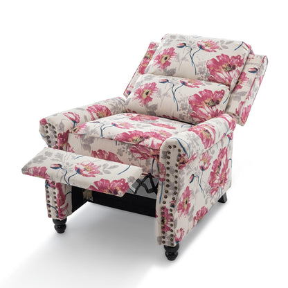 Fauteuils inclinables à dossier manuel avec garniture cloutée