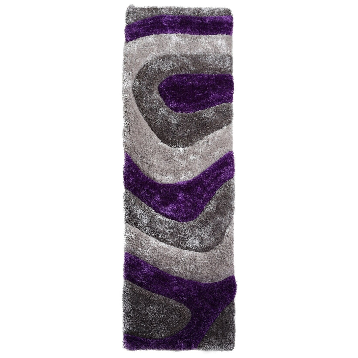 Tapis Mateos Shag à motif abstrait