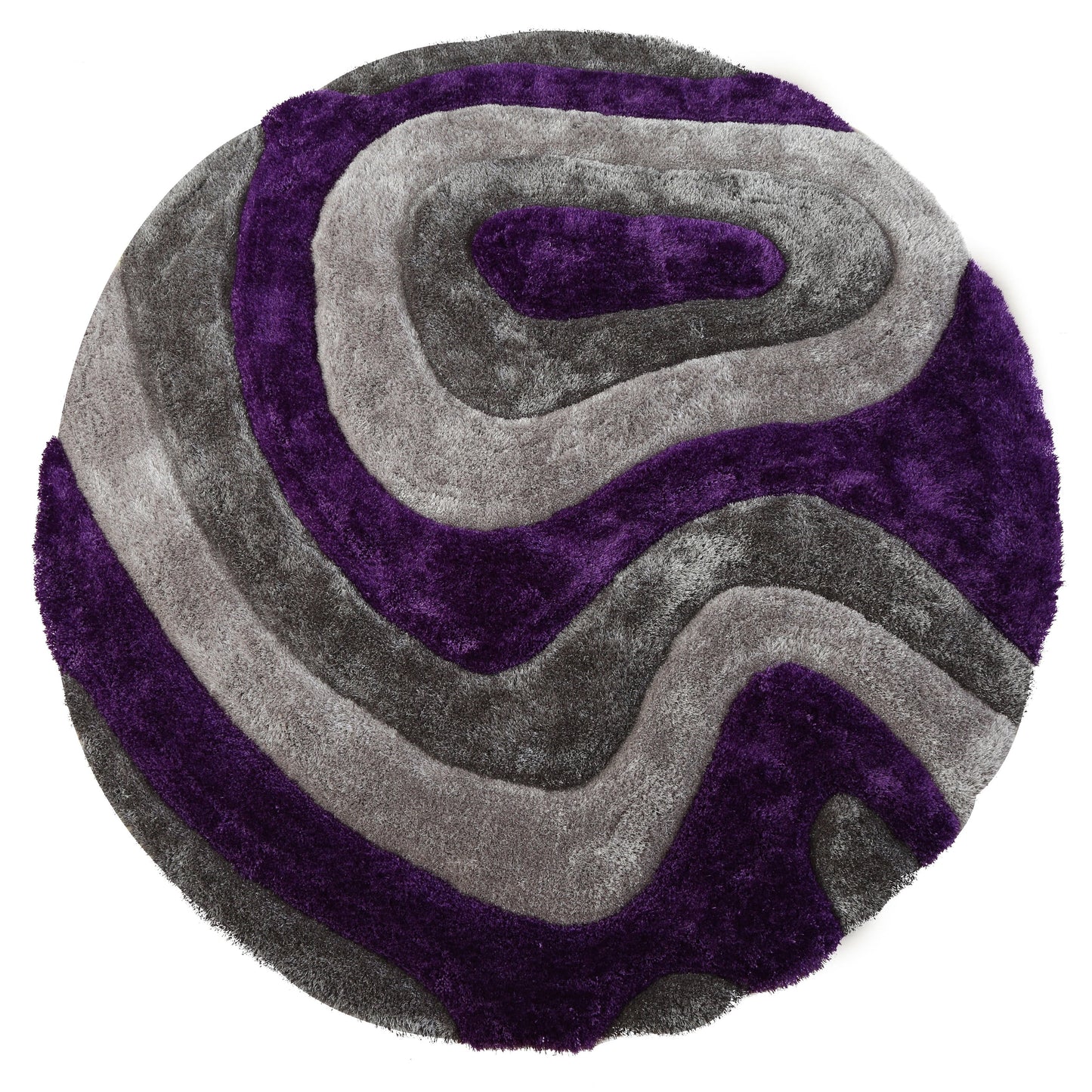 Tapis Mateos Shag à motif abstrait