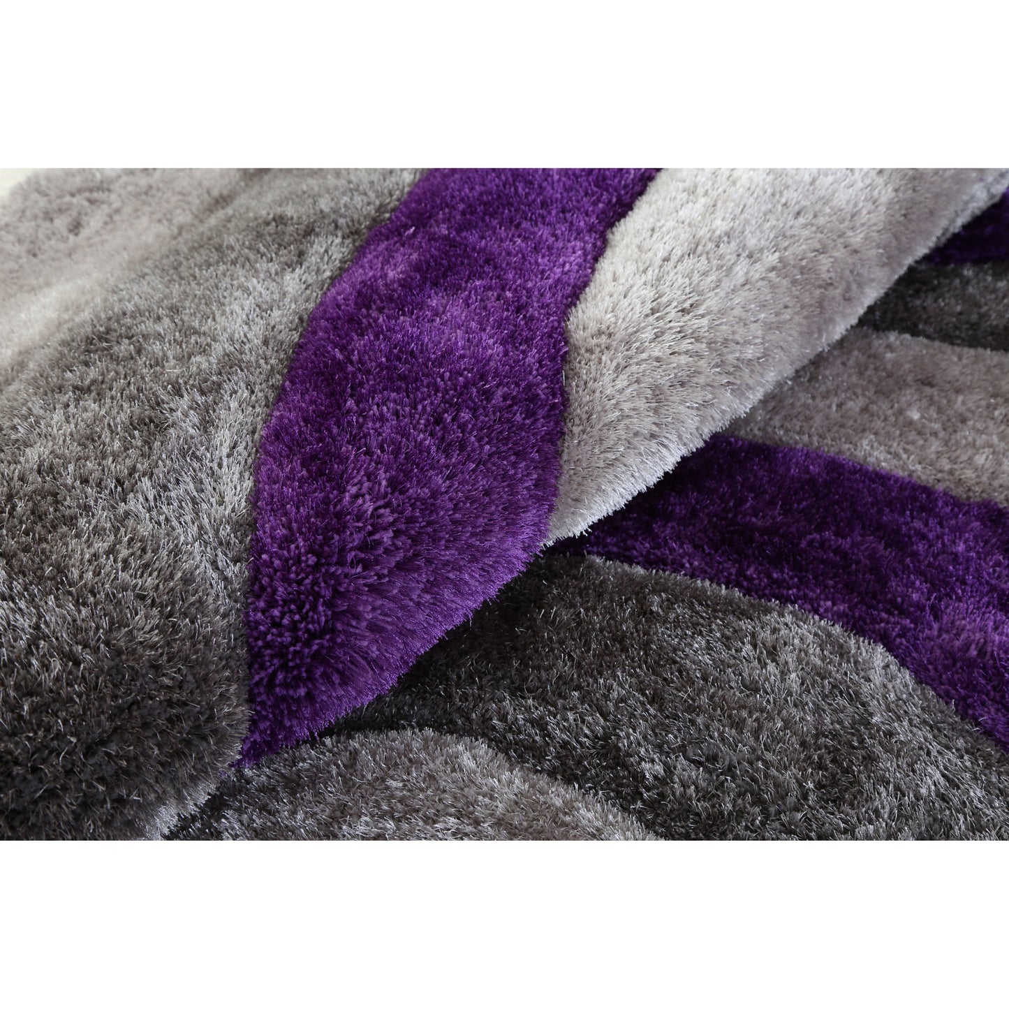 Tapis Mateos Shag à motif abstrait