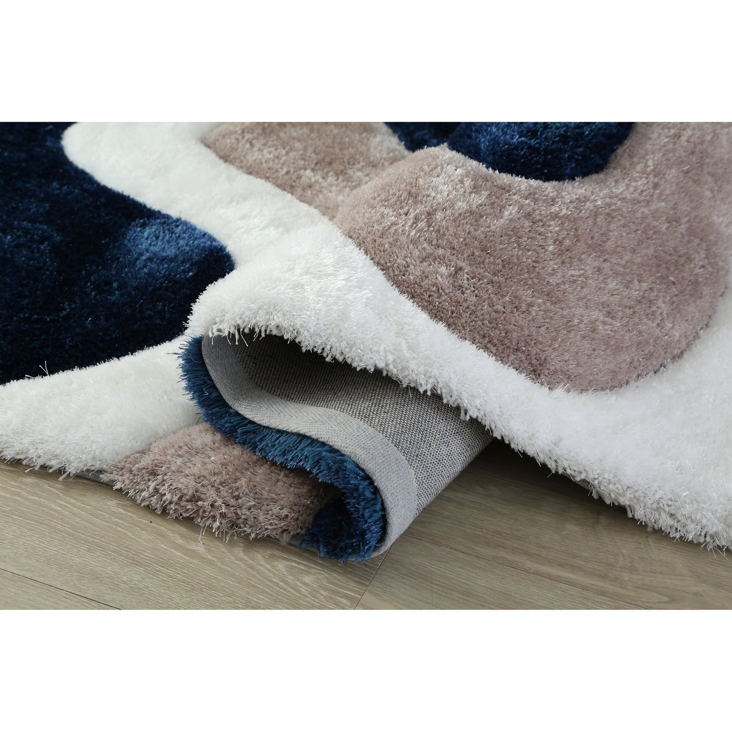 Tapis Mateos Shag à motif abstrait