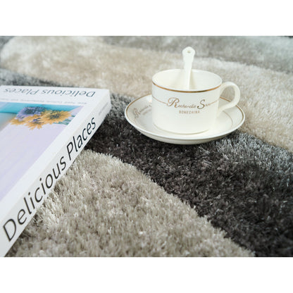 Tapis Mateos Shag à motif abstrait