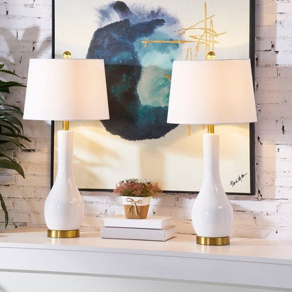 Ensemble de 2 lampes de table en céramique 28,5 avec port USB