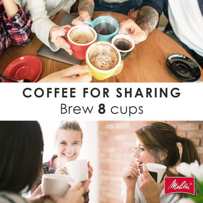 Cafetière à filtre Melitta Aroma Tocco 8 tasses avec carafe isotherme et écran tactile