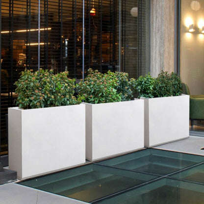 Jardinière métallique robuste pour plantes d'extérieur, 38 x 10 x 30 pouces (96,5 x 25,5 x 76 cm) avec séparateur en métal - 38 x 30 x 10