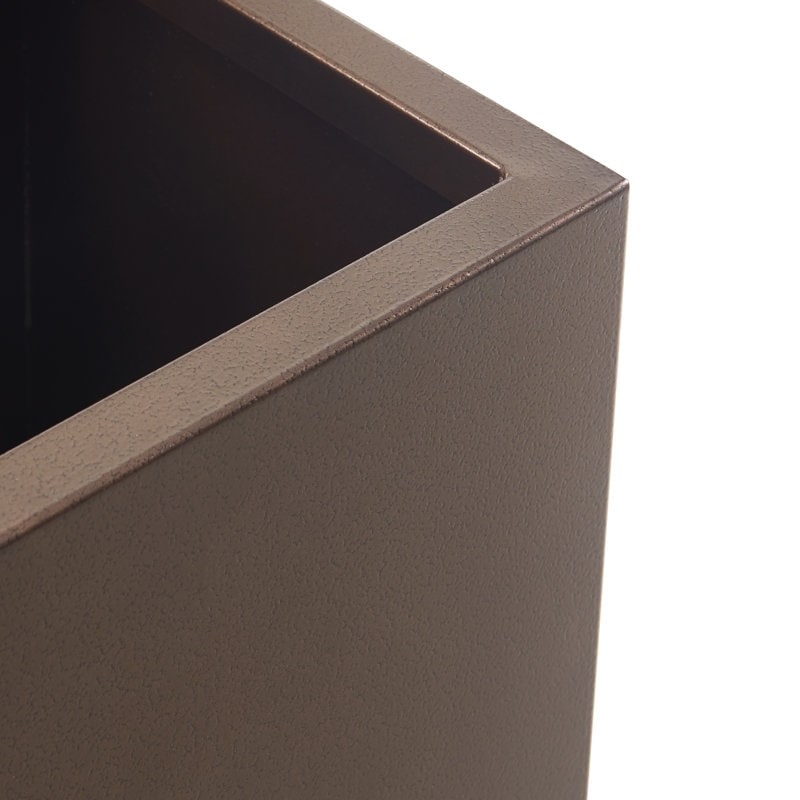 Jardinière métallique robuste pour plantes d'extérieur, 38 x 10 x 30 pouces (96,5 x 25,5 x 76 cm) avec séparateur en métal - 38 x 30 x 10