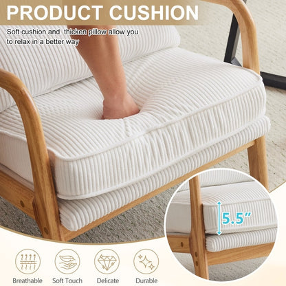 Fauteuil d'appoint rembourré de style moderne du milieu du siècle