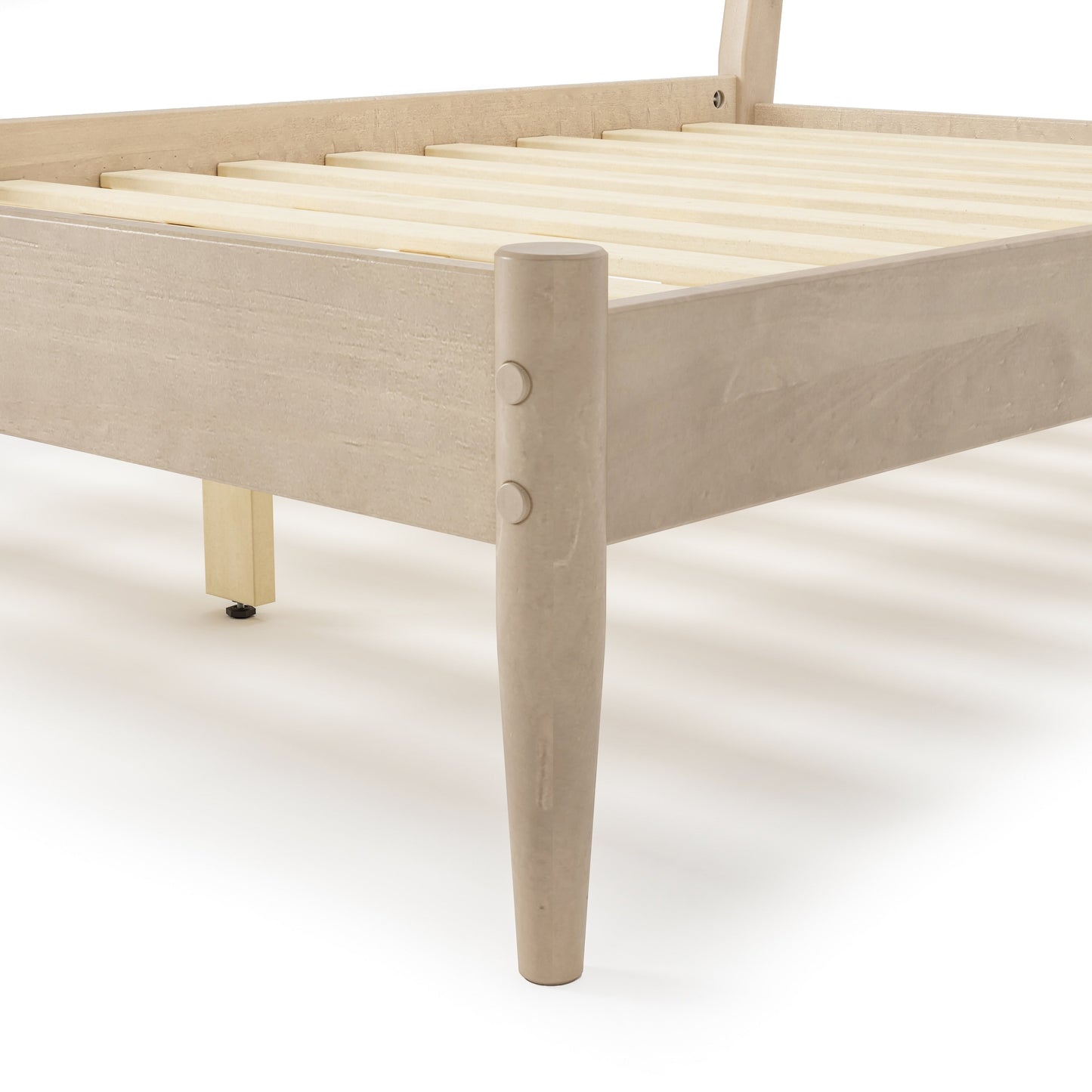 Lit à panneaux de style Mid-Century