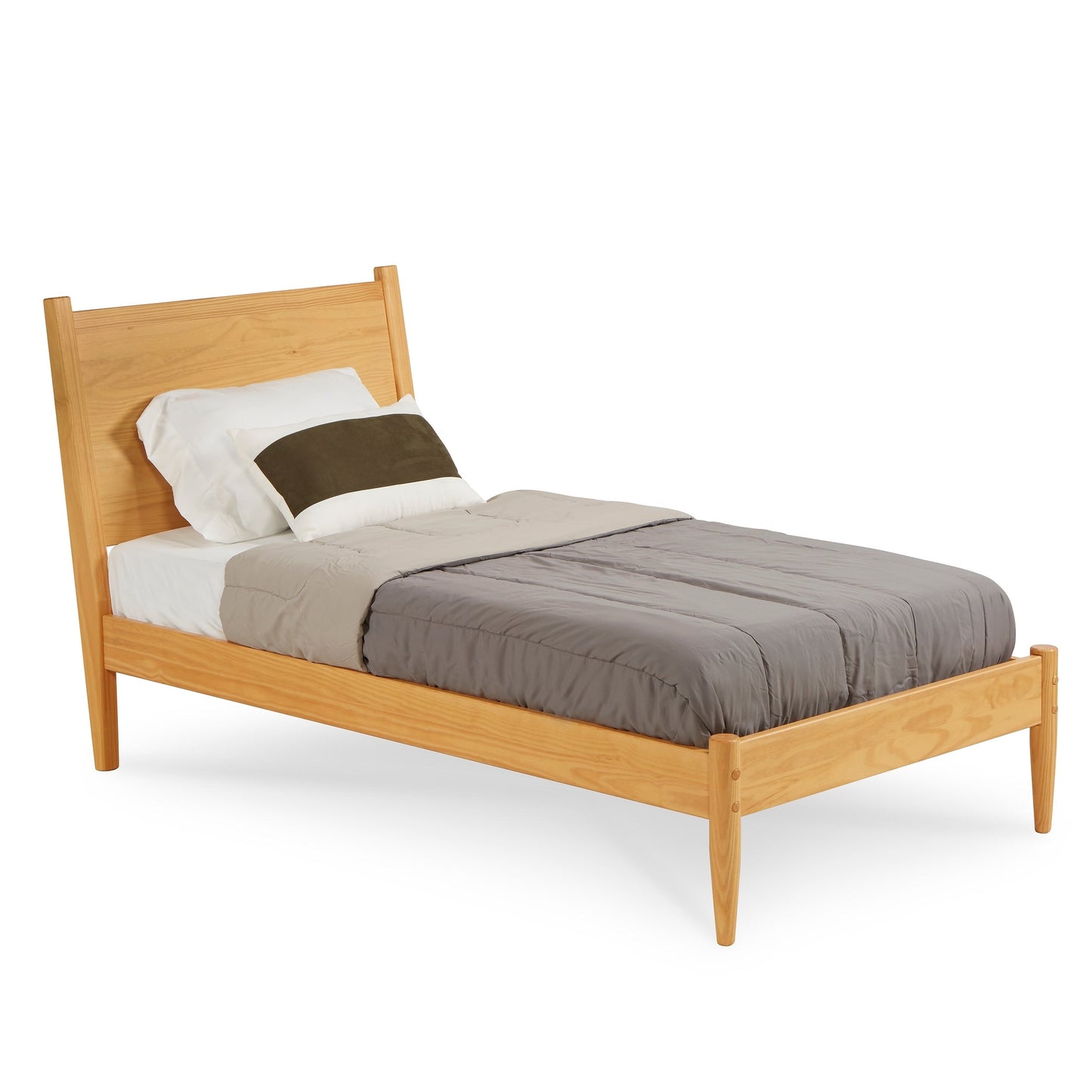 Lit à panneaux de style Mid-Century