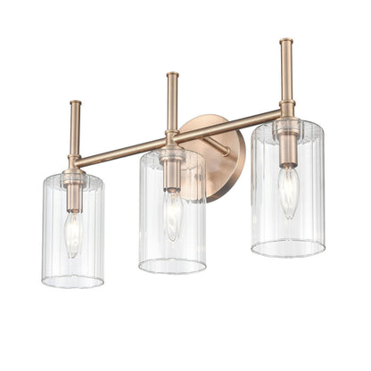 Applique murale de salle de bain Chastine de Millennium Lighting avec abat-jour en verre biseauté transparent