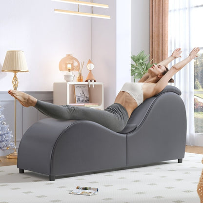 Chaise longue de yoga d'intérieur Mixoy, chaise longue de yoga incurvée pour adultes, idéale pour les étirements, l'exercice et la relaxation.