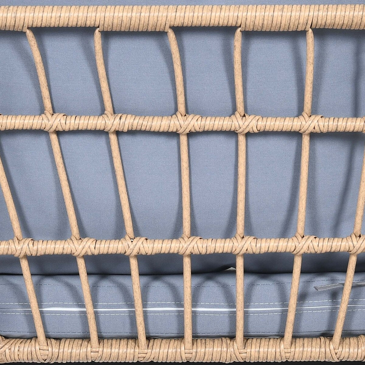 Ensemble bistro de jardin en résine tressée Moasis 3 pièces avec 2 chaises et table basse