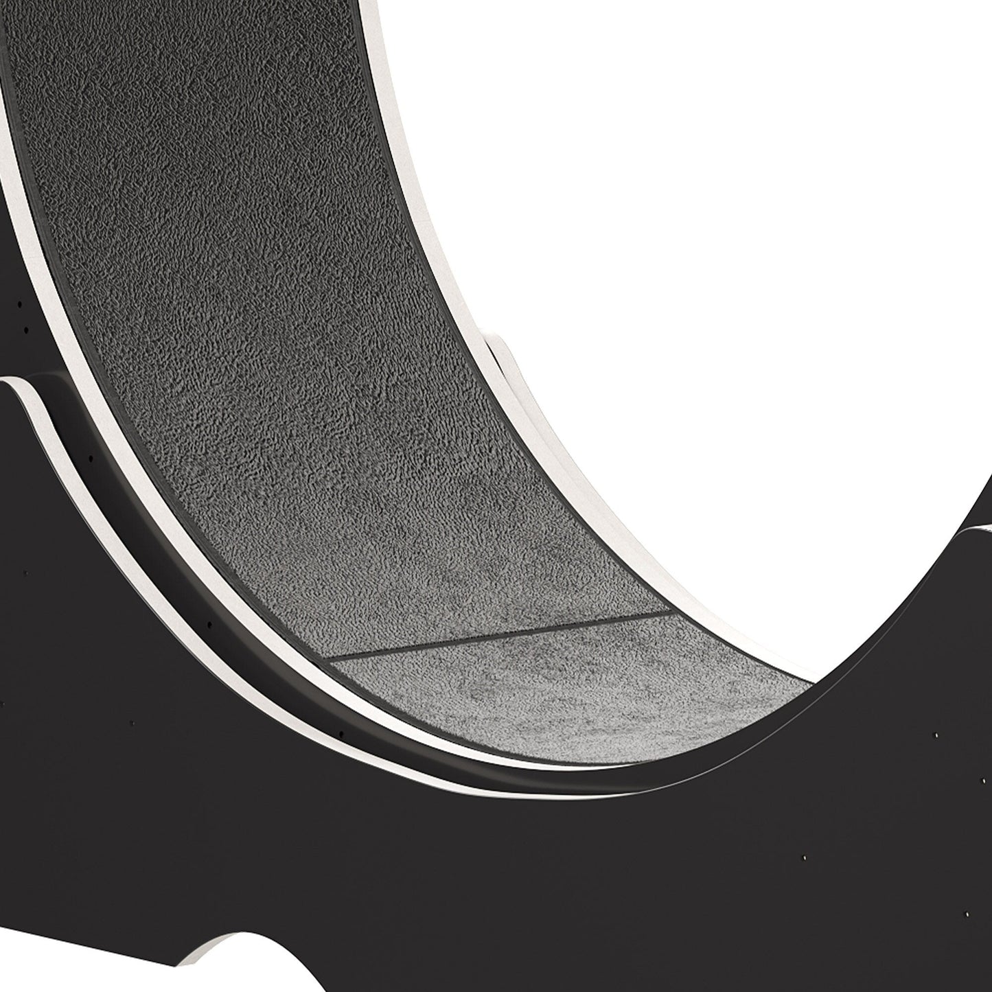 Tapis roulant d'exercice Moasis en bois de 110 cm (43,3 pouces) pour grands chats, avec piste de course recouverte de moquette