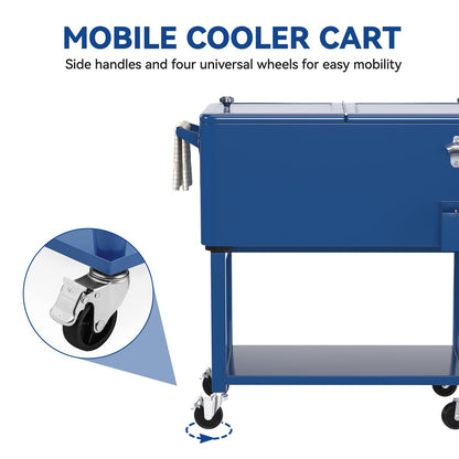 Glacière à roulettes Moasis de 80 pintes