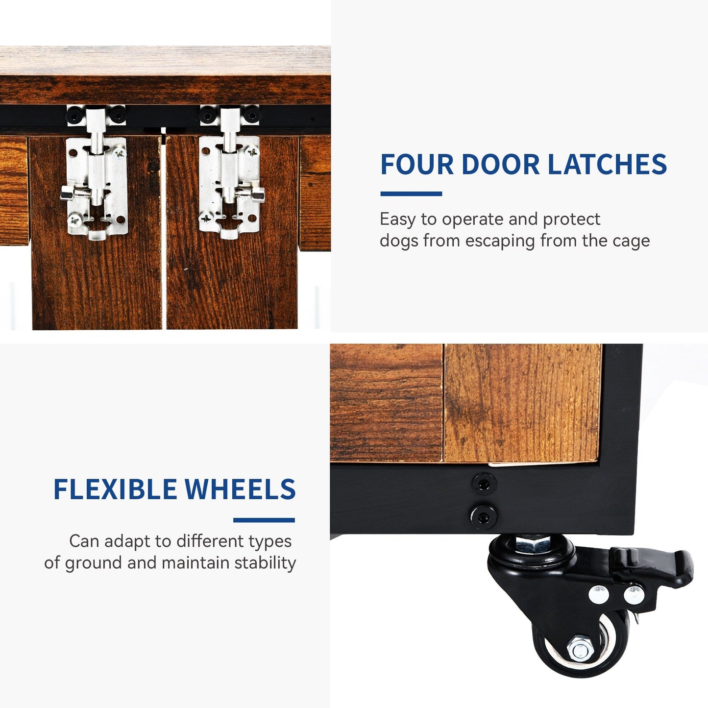 Table d'appoint en forme de cage pour chien style mobilier Moasis