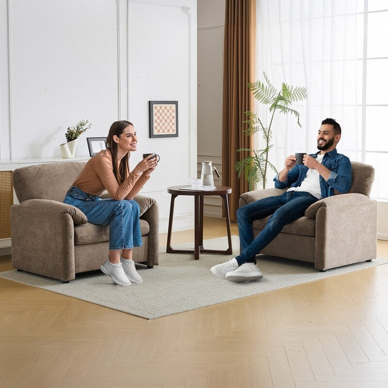 Fauteuil moderne à oreilles d'éléphant, canapé d'appoint confortable pour le salon et la chambre