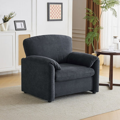 Fauteuil moderne à oreilles d'éléphant, canapé d'appoint confortable pour le salon et la chambre