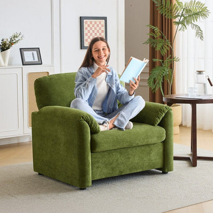 Fauteuil moderne à oreilles d'éléphant, canapé d'appoint confortable pour le salon et la chambre