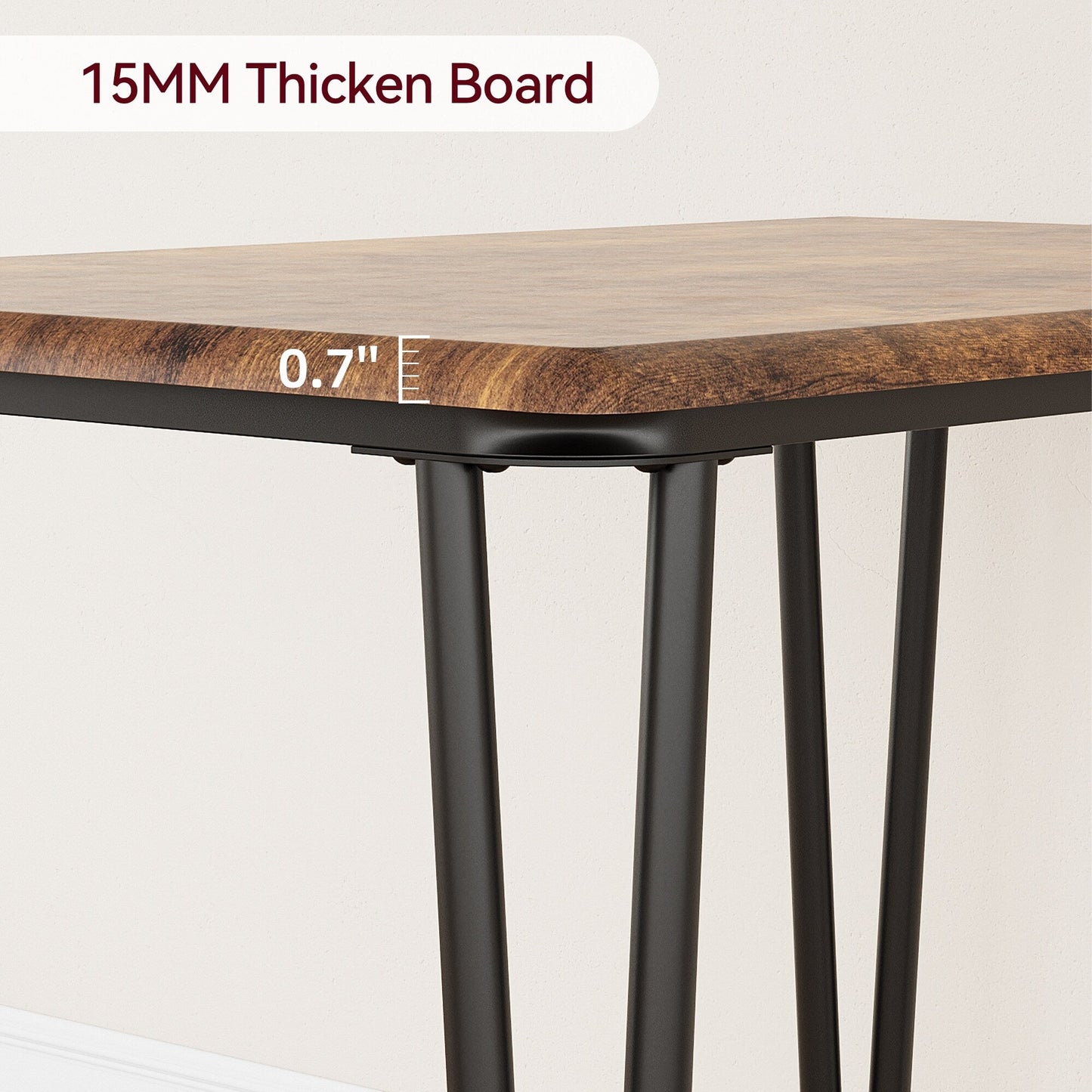 Ensemble table et chaises de cuisine moderne pour salle à manger - 3 pièces