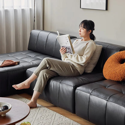 Canapé en cuir mousse