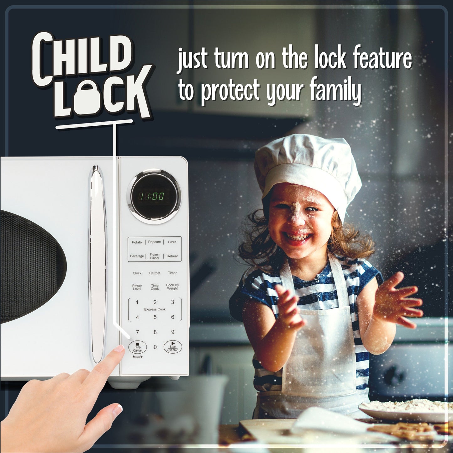 Four à micro-ondes de comptoir Nostalgia Retro de 0,9 pied cube