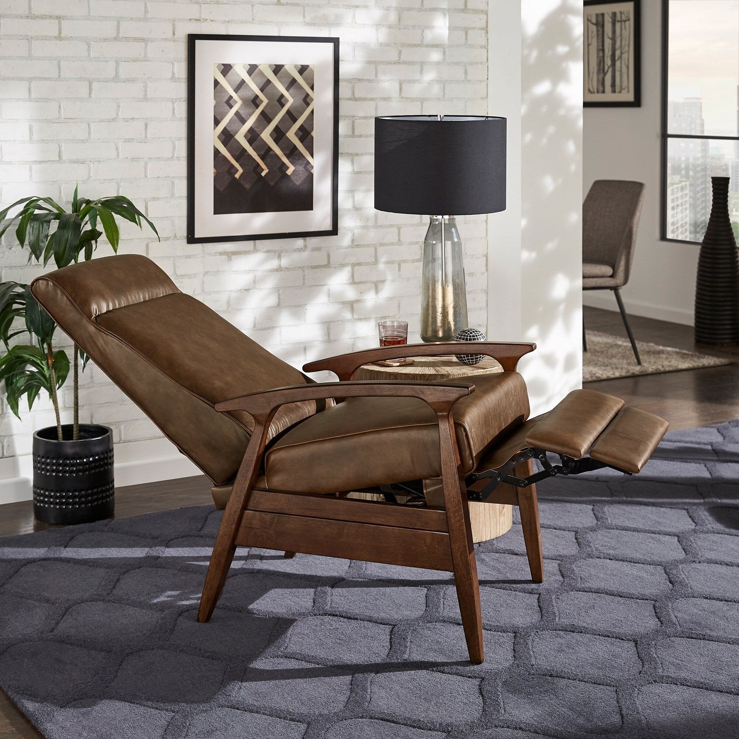 Fauteuil inclinable Notker 25,75 po de large, style milieu du siècle, par iNSPIRE Q Modern