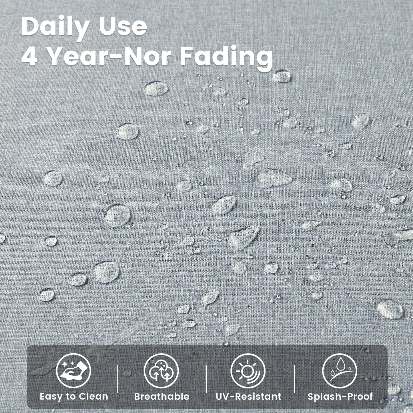 Ensemble de 9 chaises pivotantes d'extérieur en osier OVIOS avec table de feu