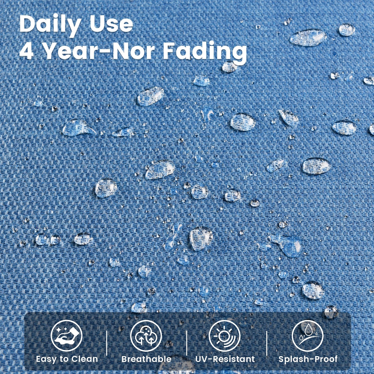 Ensemble de 9 chaises pivotantes d'extérieur en osier OVIOS avec table de feu