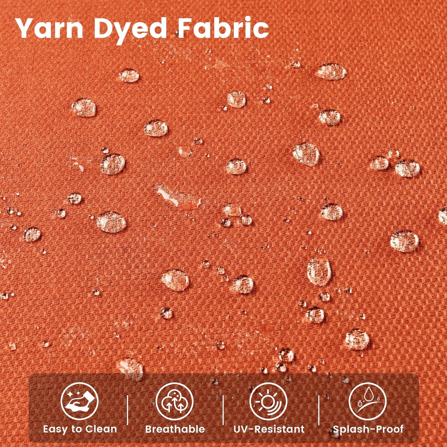 Ensemble de 9 chaises pivotantes d'extérieur en osier OVIOS avec table de feu