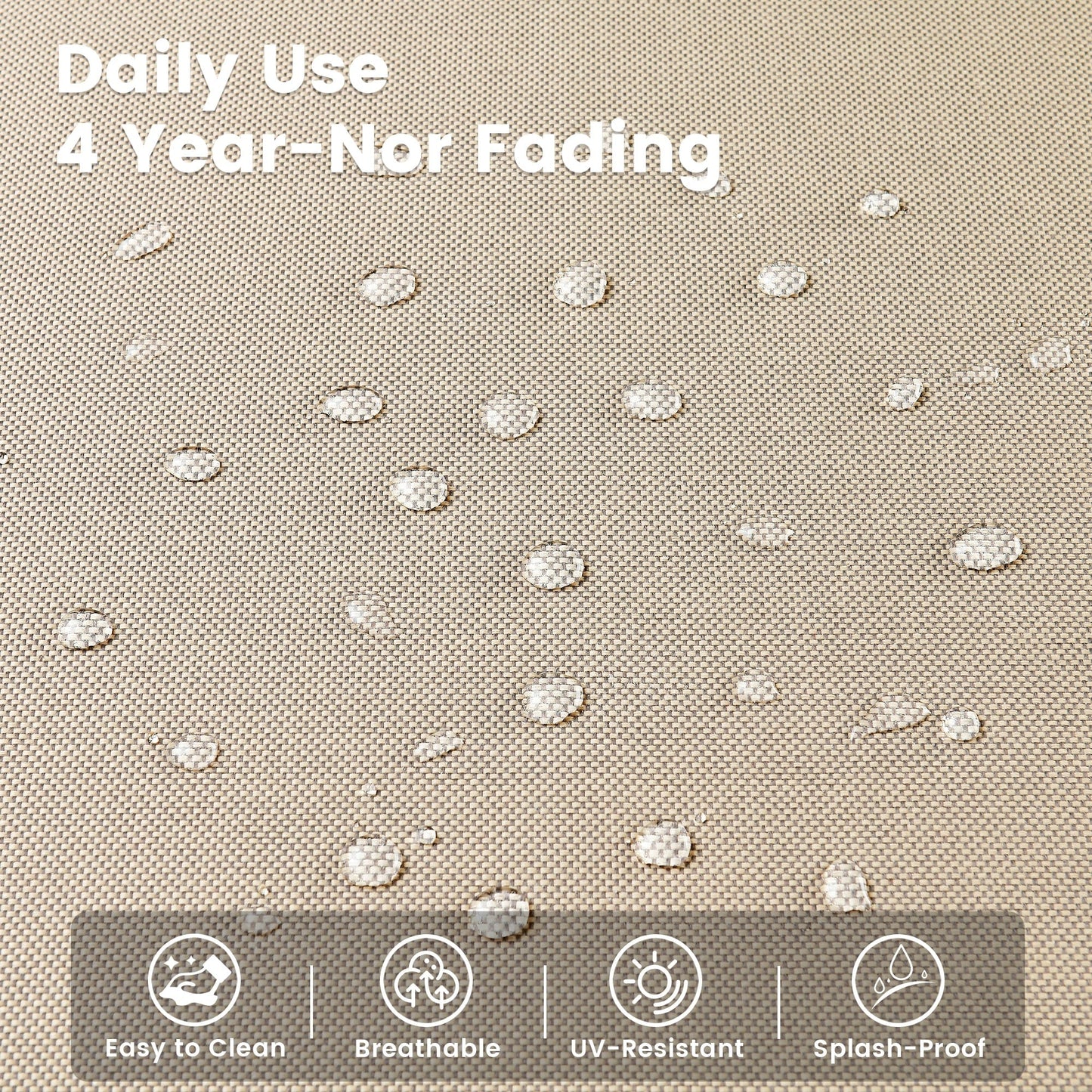 Ensemble de 9 chaises pivotantes d'extérieur en osier OVIOS avec table de feu