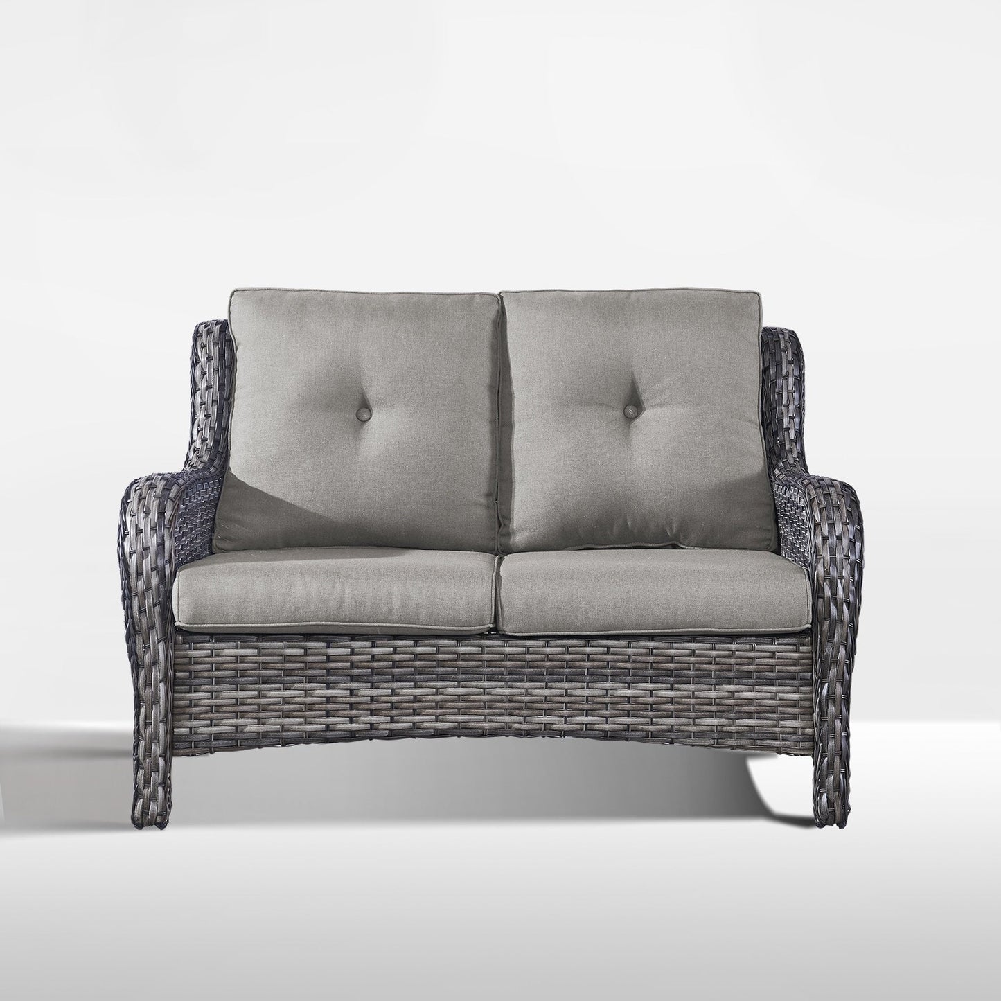 Ensemble canapé deux places d'extérieur en osier et rotin Gymojoy