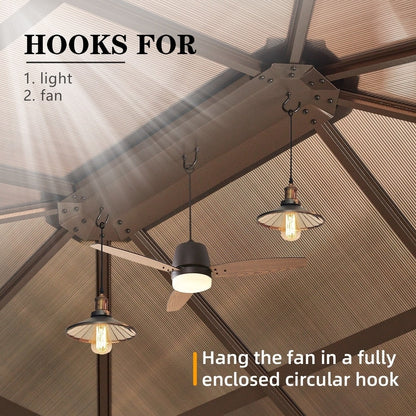 Gazebo rigide pour jardin – Pergola permanente avec moustiquaire, rideaux et double toit, abri extérieur toutes saisons