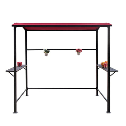 Abri barbecue extérieur en acier de 1,5 m x 2,4 m