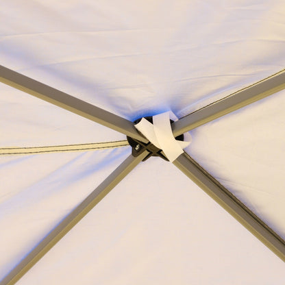 Auvent pliable robuste Outsunny avec structure solide, toit anti-UV et sac de transport pour terrasse, jardin, plage, etc.