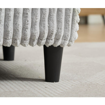 Canapé-lit surdimensionné en velours côtelé moelleux, réglable