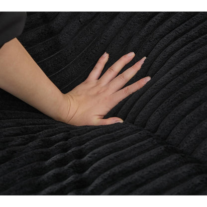 Canapé-lit surdimensionné en velours côtelé moelleux, réglable