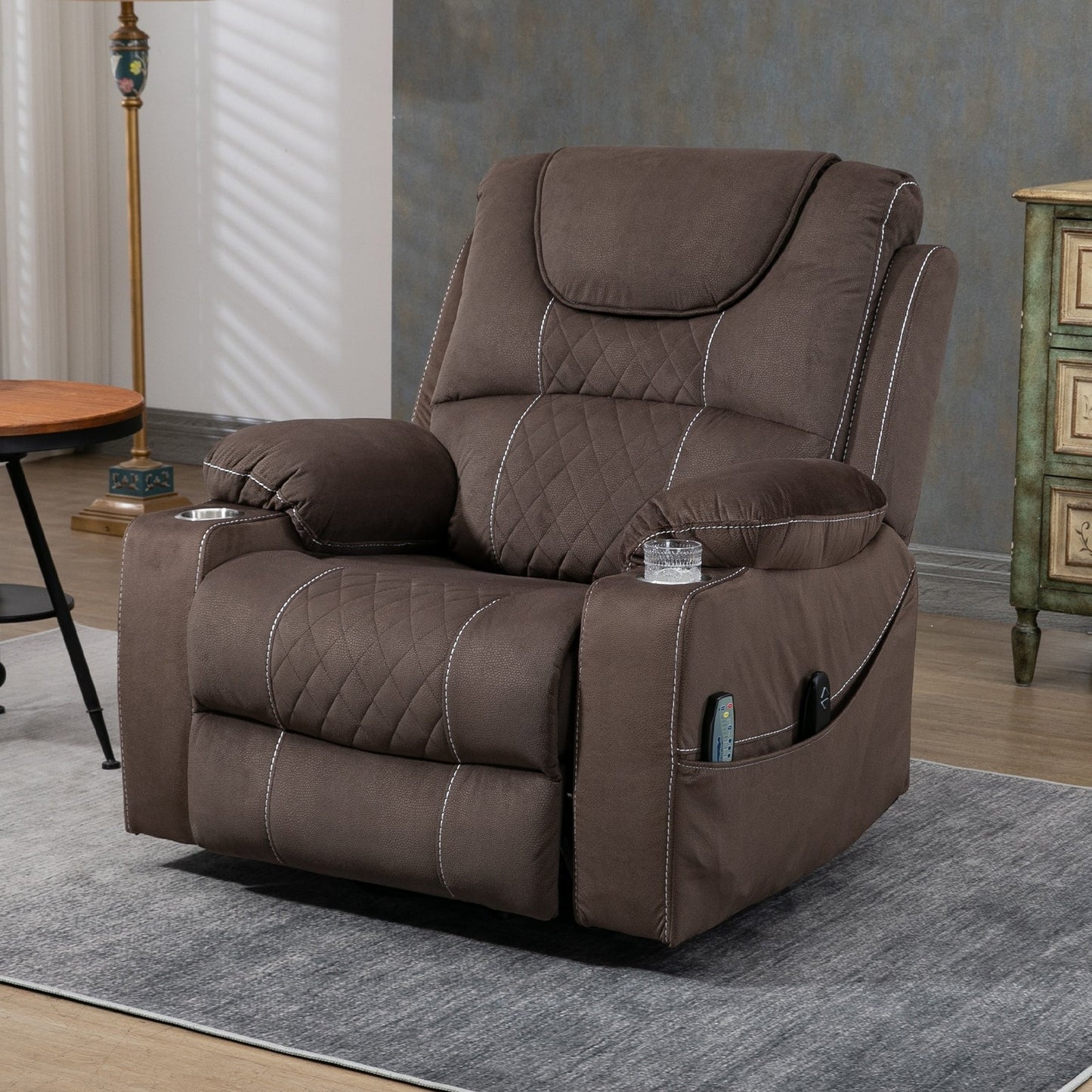Fauteuil inclinable électrique surdimensionné, fauteuil releveur électrique pour personnes âgées, 400 lbs.
