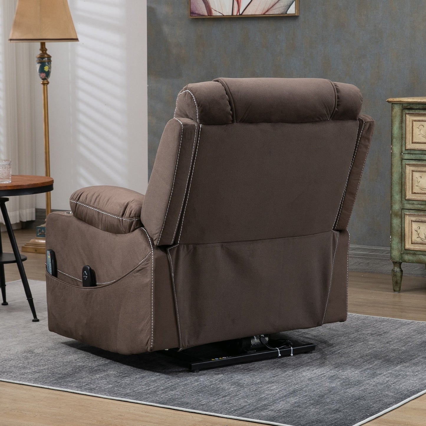 Fauteuil inclinable électrique surdimensionné, fauteuil releveur électrique pour personnes âgées, 400 lbs.