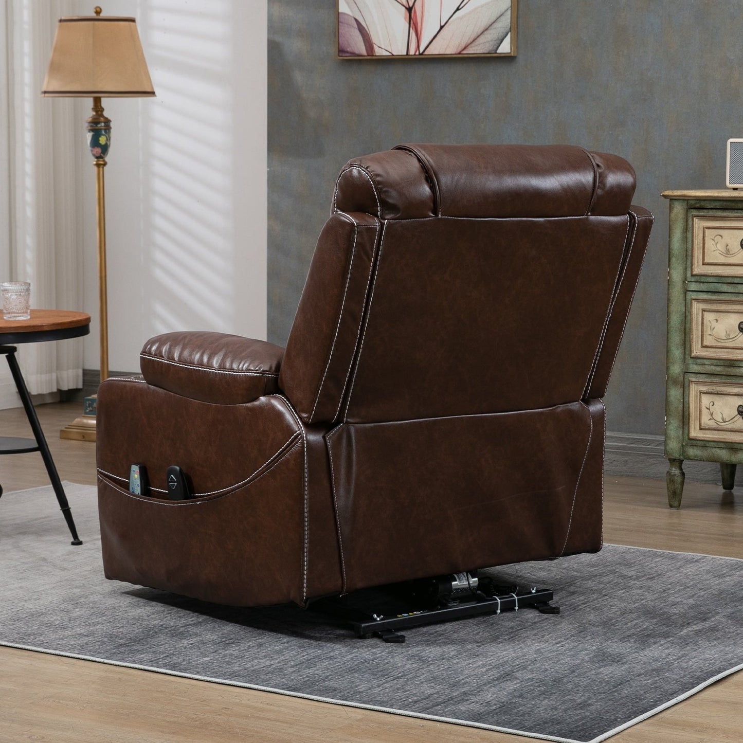 Fauteuil inclinable électrique surdimensionné, fauteuil releveur électrique pour personnes âgées, 400 lbs.