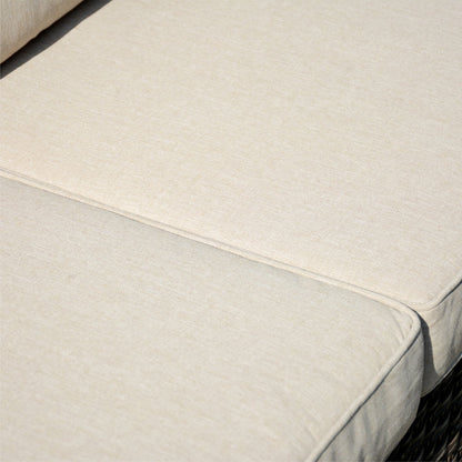 Ensemble de mobilier de patio OVIOS 5 pièces en résine tressée avec dossier haut