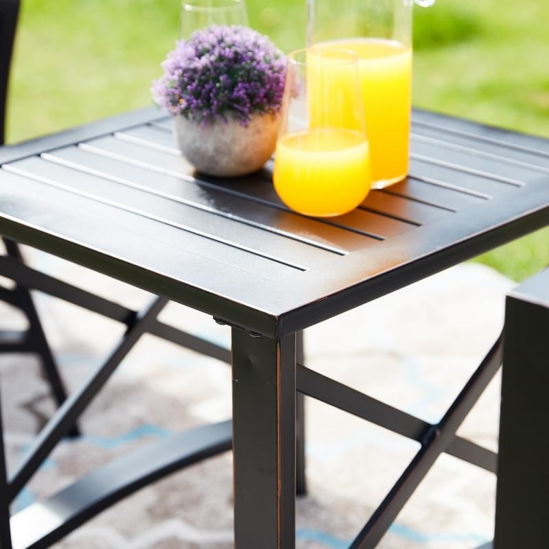 Ensemble de salon de jardin 4 places avec coussins, 6 pièces, PATIO FESTIVAL