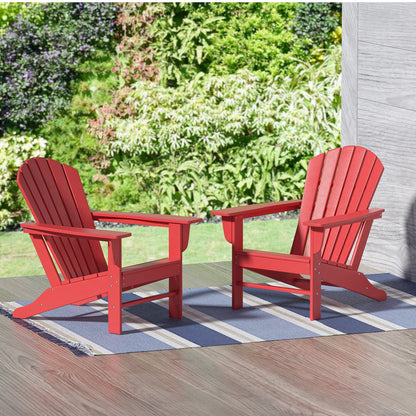 Chaises Adirondack de patio Polytrends Altura Outdoor écologiques et résistantes aux intempéries (ensemble de 2)