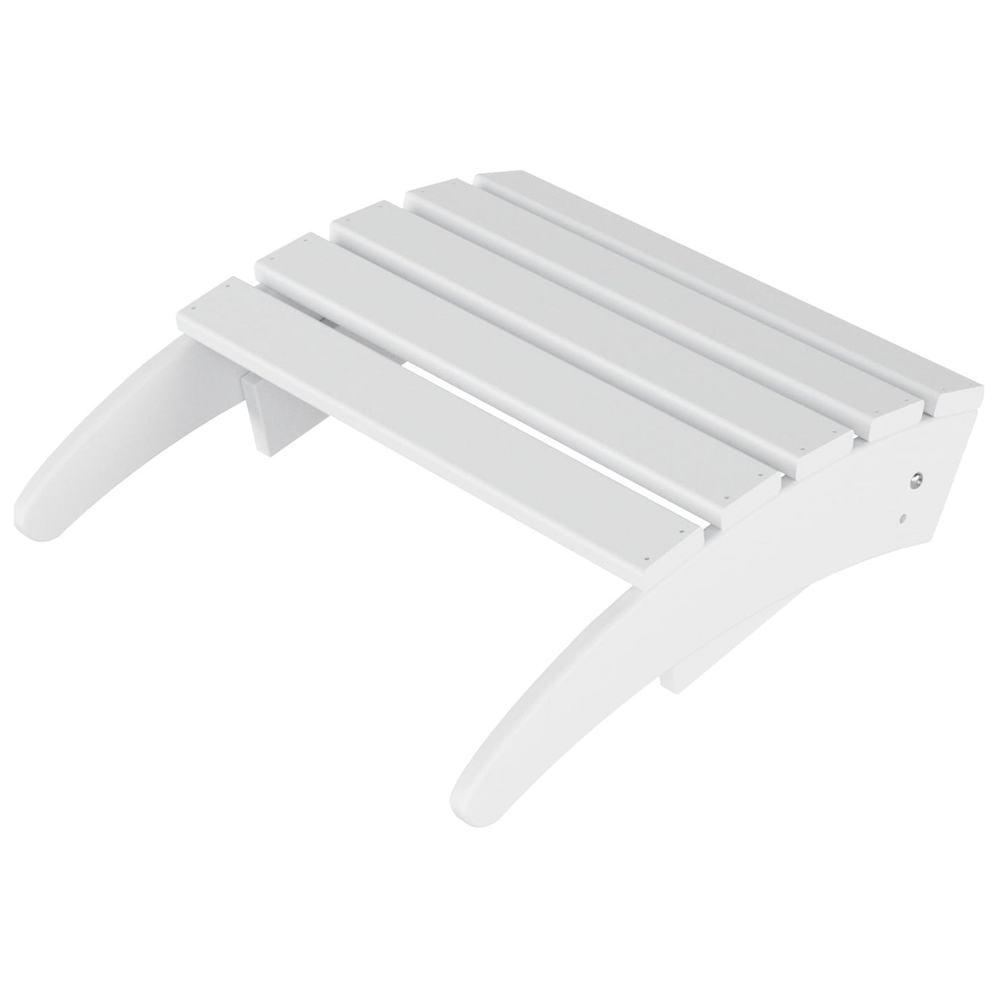 Chaise Adirondack pliable d'extérieur Polytrends Laguna HDPE résistante aux intempéries avec repose-pieds (ensemble de 2 pièces)