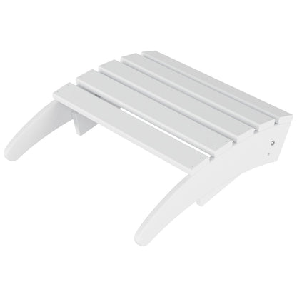 Chaise Adirondack pliable d'extérieur Polytrends Laguna HDPE résistante aux intempéries avec repose-pieds (ensemble de 2 pièces)